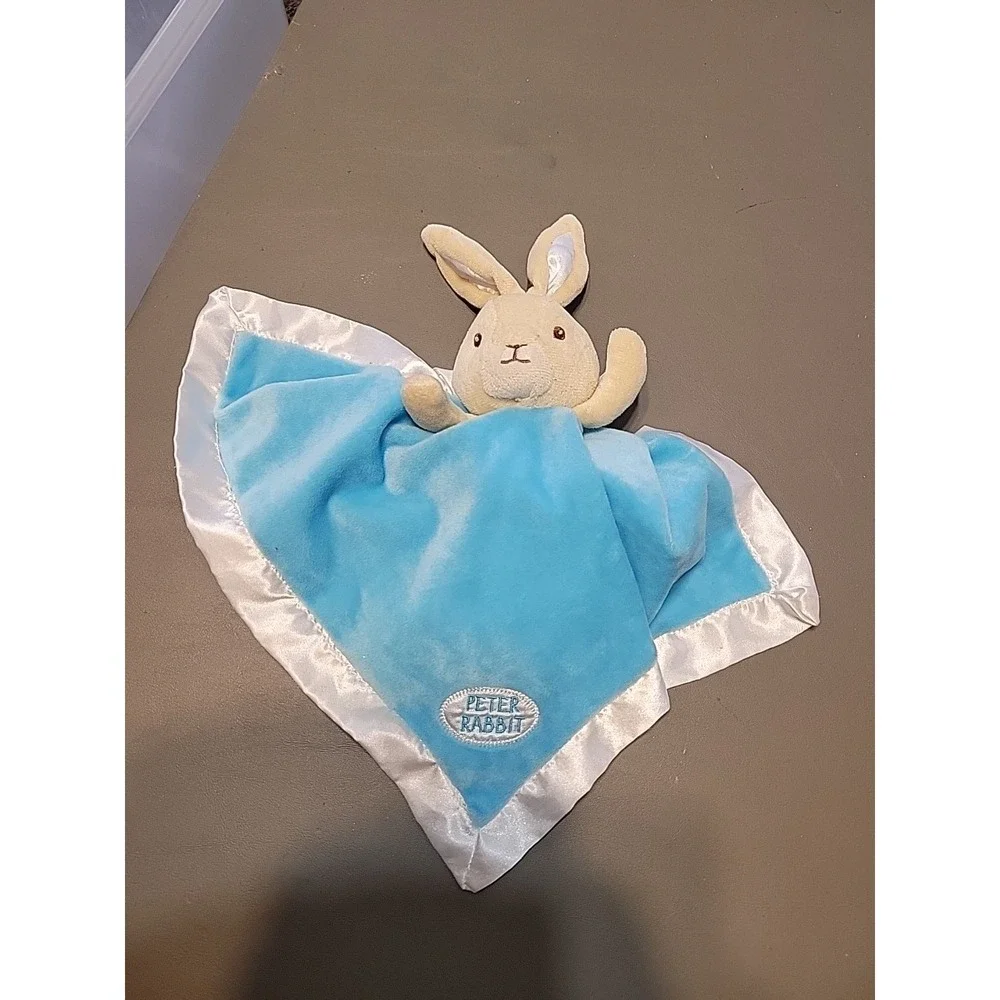 2016 Beatrix Potter Peter Rabbit Good Little Bunny Blue Lovey Security‎ Blanket